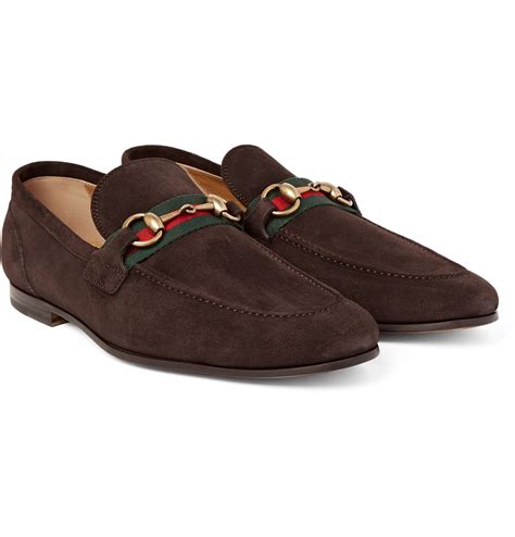 gucci brown suede loafers.